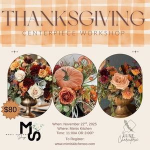 Thanksgiving Centerpiece Workshop 3:00PM